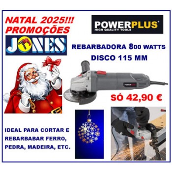 REBARBADORA MINI POWERPLUS 115 MM 800 WATTS